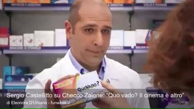 Sergio Castellitto su Checco Zalone: “Quo vado? Il cinema è altro”