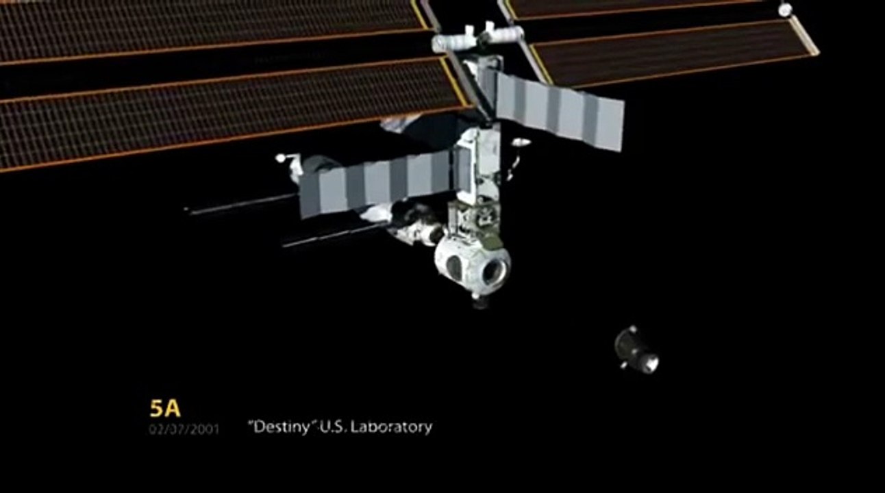 International Space Station (ISS) Timelapse Assembly Animation