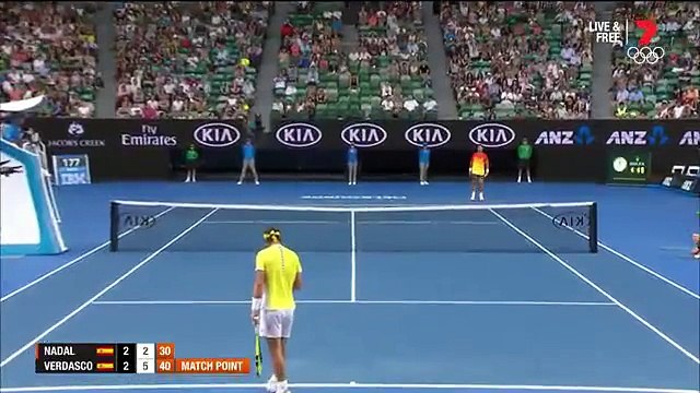 Open d'Australie 2016 : Balle de match Nadal VS Verdasco