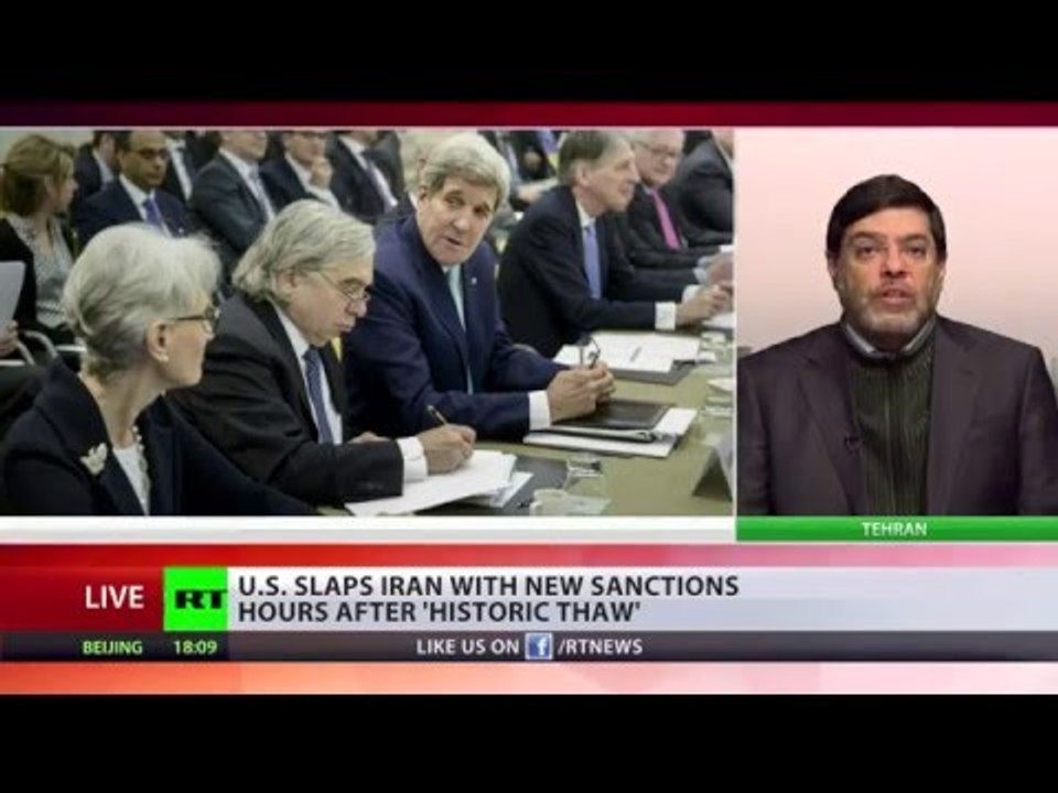 US slaps new sanctions on Iran - hours after 'historic thaw'