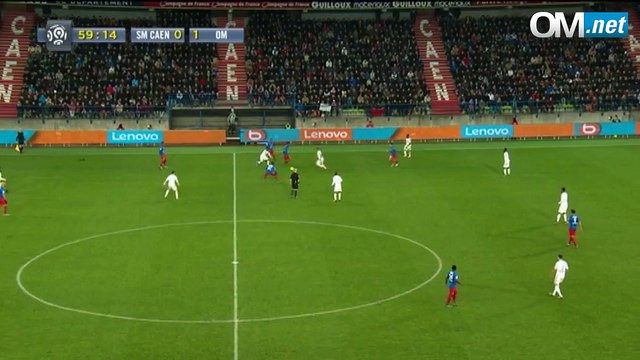Caen 1-3 OM : le but de GK Nkoudou (60e) par Olympique de Marseille (OM)