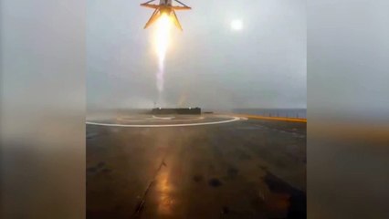 Télécharger la video: L'impressionnant crash de la fusée SpaceX