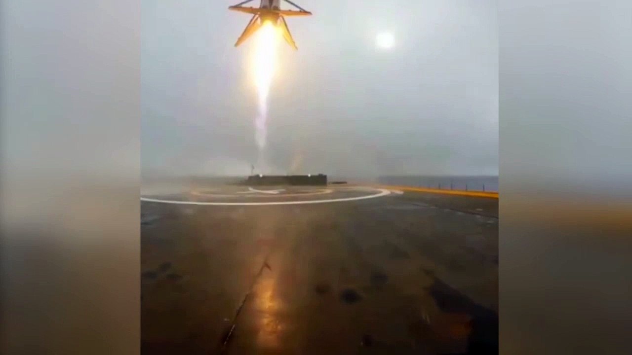 L'impressionnant crash de la fusée SpaceX