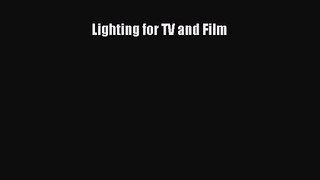 [PDF Download] Lighting for TV and Film [PDF] Online