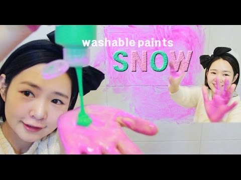 스노우 키즈 물감 놀이 워셔블 물감 핑거페인트 Snow kids Toys Washable Kid's Paints - 토리월드 ToryWorld
