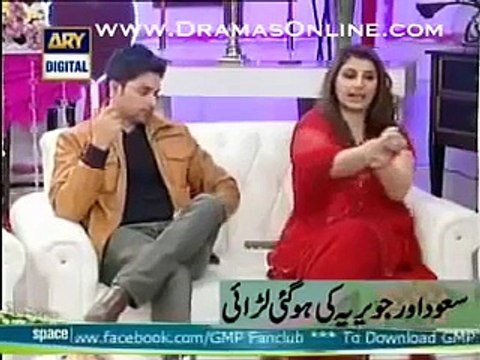 Javeria & Saud Fight In Nida Yasir Live Morning Show - Javeria Ne Saud Ko Dosri Shadi Karne Ka Keh Diya