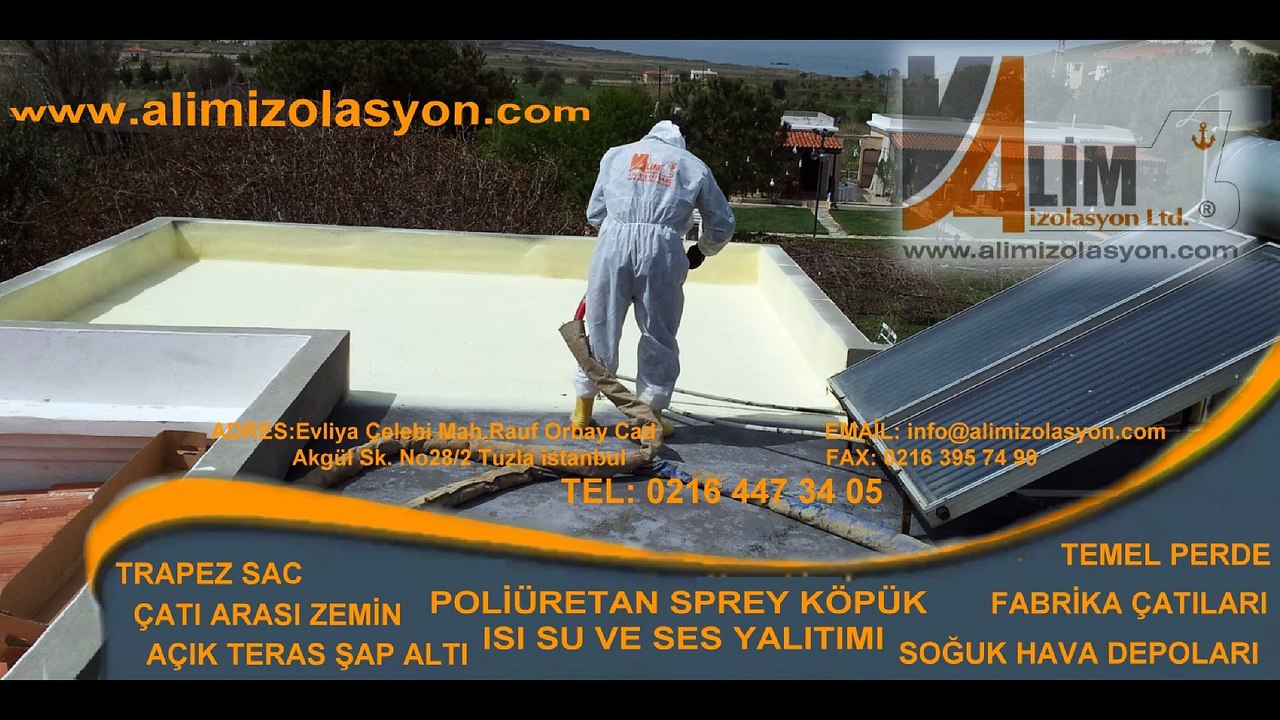 DIŞ CEPHE POLİÜRETAN SPREY UYGULAMASI ALİM İZOLASYON  0532 293 92 99