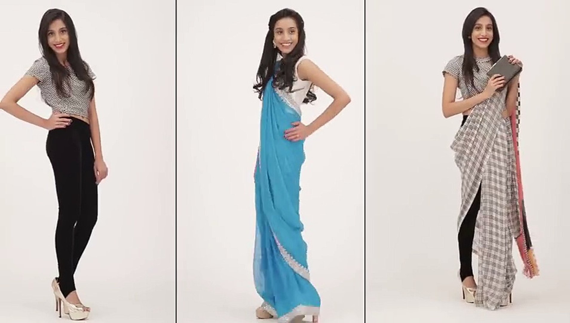 How To Wear A Saree - Ghagra Choli Style