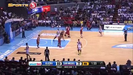 Ronald Tubid Trey Ties it Up! - PBA Finals Game 2 Philippine Cup 2015-2016