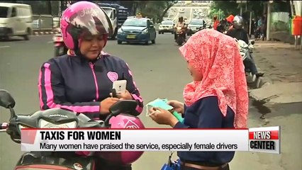 Women-only taxi motorbikes take off in Indonesia