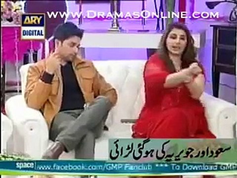 Javeria & Saud Fight In Nida Yasir Live Morning Show - Javeria Ne Saud Ko Dosri Shadi Karne Ka Keh Diya