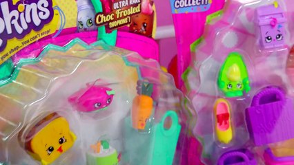 Pop MY Little Pony Pinkie + Rainbow Dash are Unboxing Shopkins Season 2 + 3 in Fridge Play