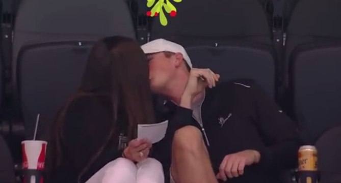 Awkw4rd Ki5s Cam Moment at Jazz-Spurs Game | NBA
