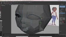 Tutoriel  Modélisation et Animation d'un Personnage Féminin sous Maya - Partie 02 - Modélisation de la  tête - suite