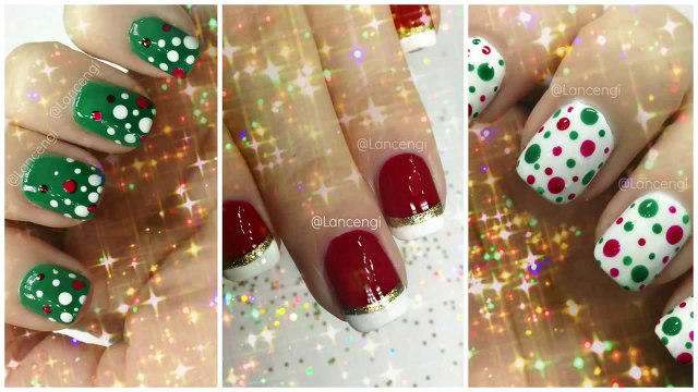 Симпатичные Рождество Лак для ногтей современный дизайн для начинающих