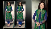 Trendy Designer Georgette Embroidery Suits - Georgette salwar suits collection 2016