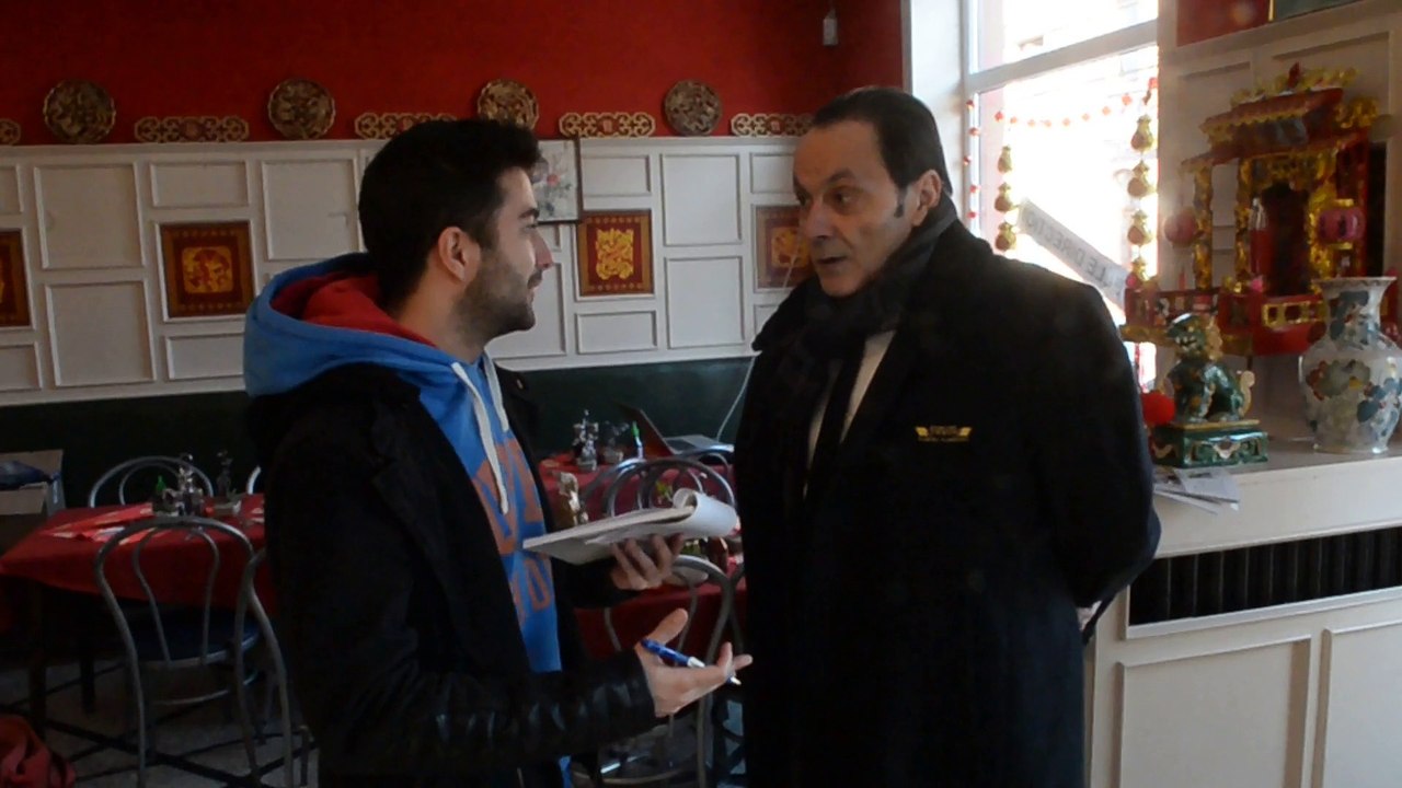 Jean-Pierre Bacri à Jemappes sur le tournage du film "Les affaires reprennent" (2)