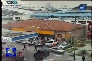 Serpiente apareció en una gasolinera de Guayaquil