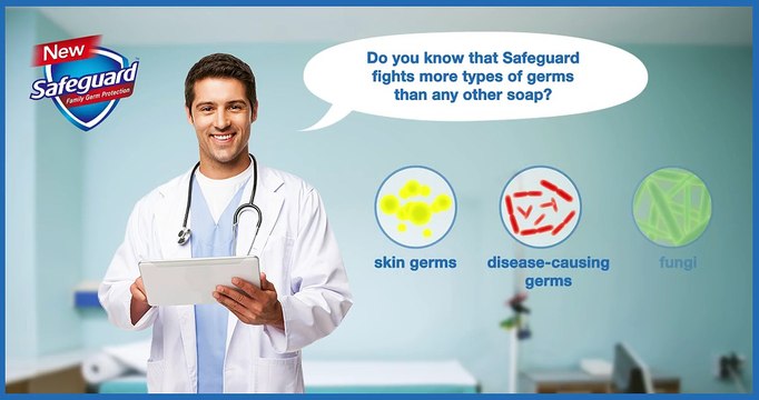 New Safeguard – fights skin germs, disease-causing germs and fungi