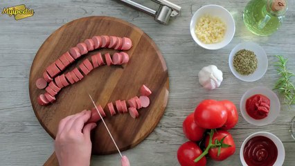 Savoury Cheesy Sausage Skillet Recipe