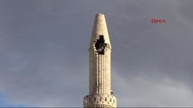 Kilis'te Minareye Yıldırım Düştü