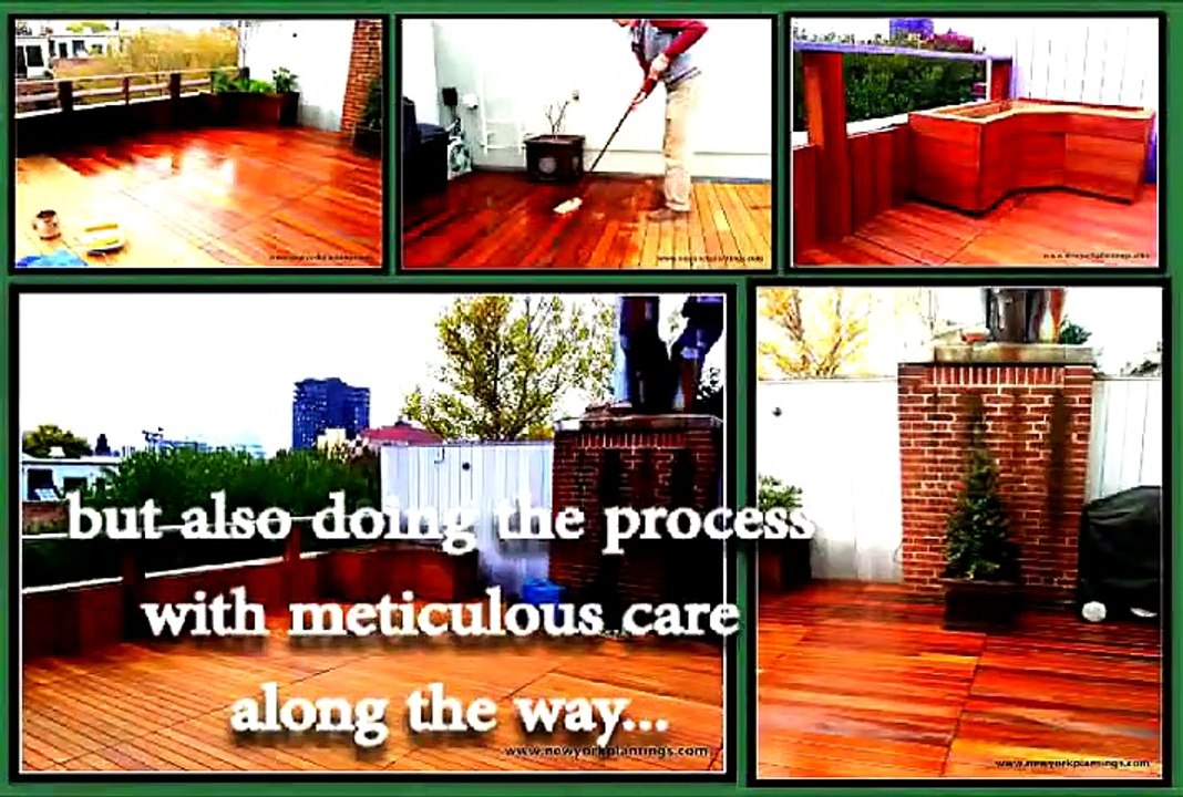 Roof deck design and build tips: Organizing your Rooftop Garden hardscape Project working cleanly by  New York Plantings Garden Designers NYC