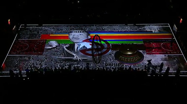 Hawks Honor MLK With Dazzling 3D Court Display Atlanta Hawks