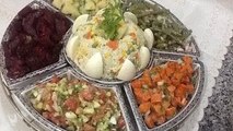 سلطة لذيذة و صحية بالروز والخضر تقدم كوجبة رئيسية من المطبخ المغربي مع ربيعة Salade Jardin