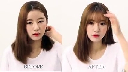 Hướng dẫn tự cắt mái thưa đẹp như sao Hàn