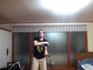 Practicing Nunchucks