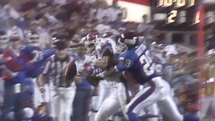 Super Bowl XXV: Jim Kelly pass incomplete intended for Andre Reed