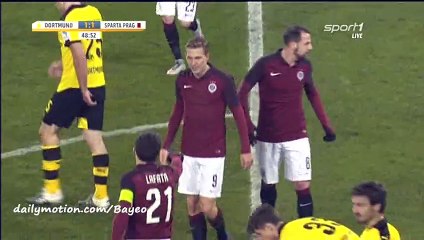 David Lafata Goal HD - Borussia Dortmund 1-1 Sparta Prague - 19-01-2016