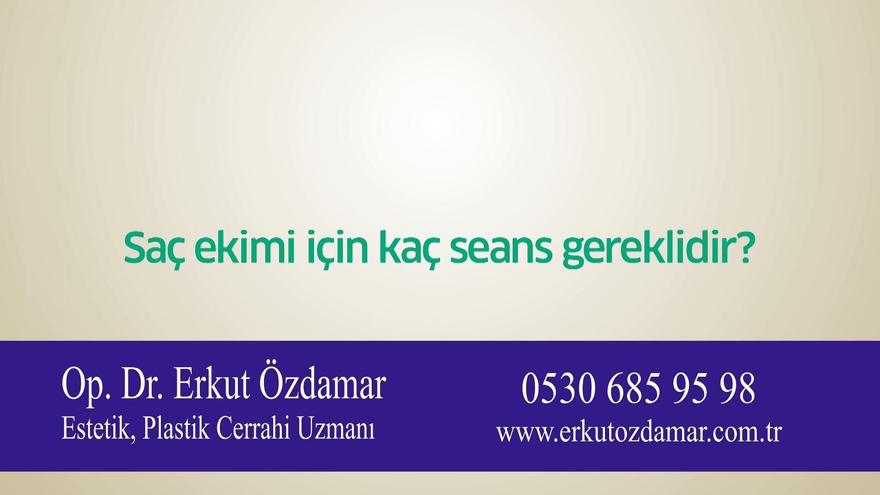 Saç ekimi için kaç seans gereklidir?