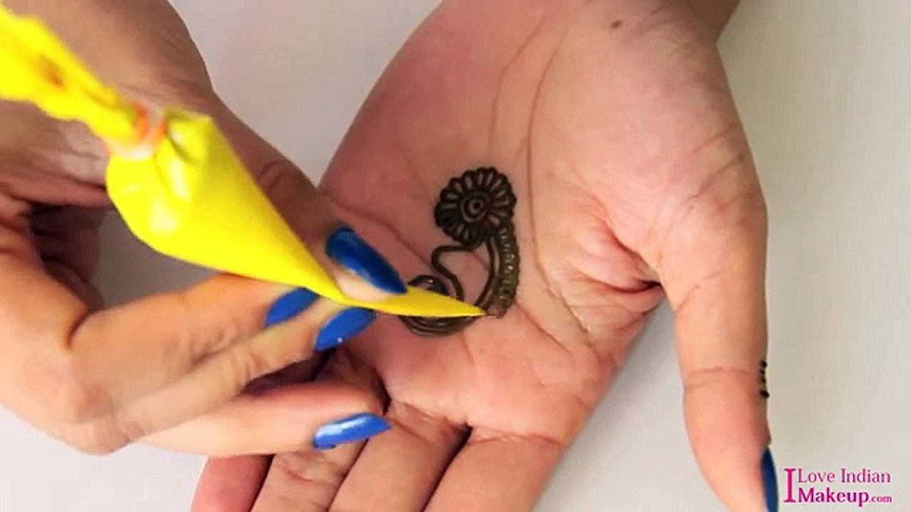 Easy & Simple Arabic Henna Design 2014