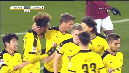 Aubameyang Goal HD - Borussia Dortmund 2-1 Sparta Prague - 19-01-2016