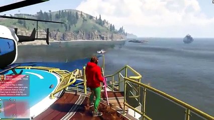 GTA V (Funny moment)#เรือยักษ์สุดหรู อู้หู!รถติดปืนกล