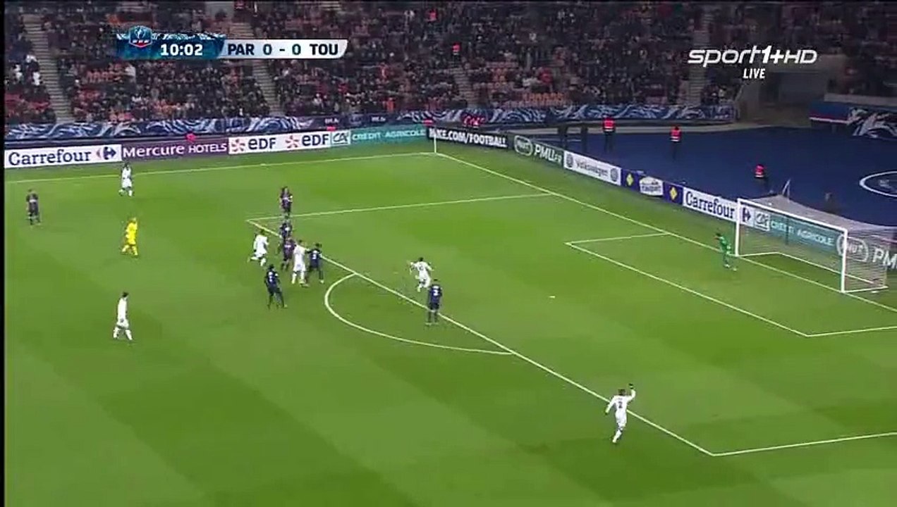 François Moubandje Goal HD - PSG 0-1 Toulouse - 19-01-2016