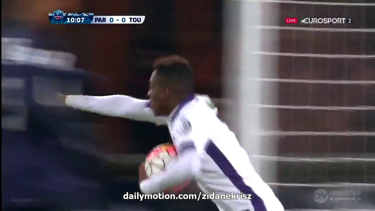 François Moubandje 0:1 | PSG v. Toulouse - Coupe de France 19.01.2016 HD