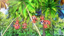 Five Little Monkeys Jumping On The Bed - ABC Alphabet Cartoon Songs Children Nursery Rhyme Songs
