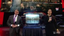 The McMahon family reveals the No 1 entrant in the 2016 Royal Rumble Match Raw