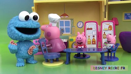 Play Doh PⒺⓅpa ⓅⒾⒼ Kitchen Cuisine de Mami ⓅⒾⒼ Jouet Macaron le Glouton Cookie Monster vid