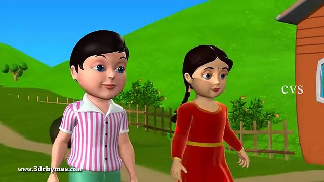 Jack and Jill went up the hill - 3D Animation English Nursery rhyme for children