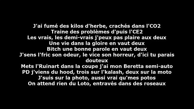 SCH Solides Parole (Lyrics+paroles)