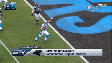 Announcers call Kuechly's pick-six in Portuguese