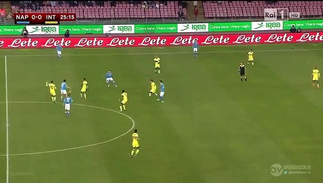 José Callejón Super Chance - Napoli v. Inter - Coppa Italia 19.01.2016 HD