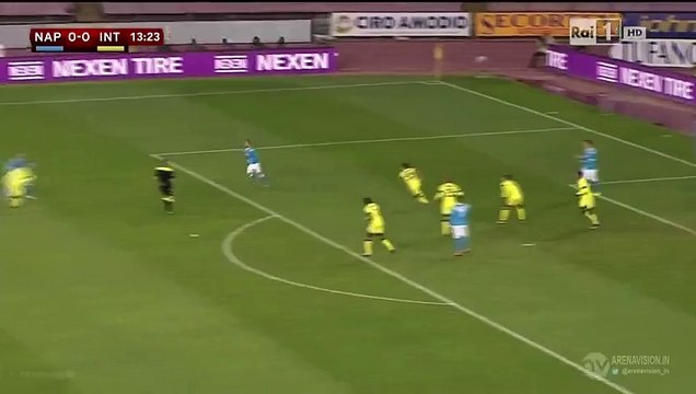 Dries Mertens Super chance - Napoli v. Inter - Coppa Italia 19.01.2016 HD