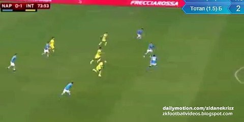 Jovetic GOAL (0:1)  Napoli vs Inter - Coppa Italia 19_01_2016
