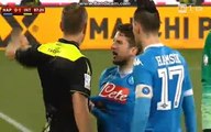 Dries Mertens Stimulation Gets RED Card Napoli 0-1 InterMilan