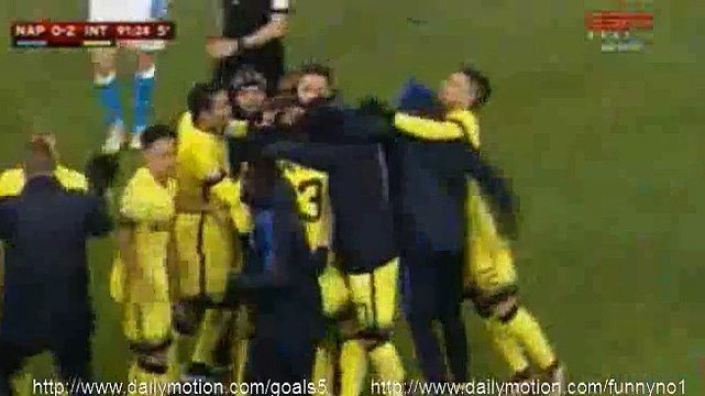 Adem Ljajic Goal Napoli 0 - 2 Inter Coppa Italia 19-1-2016