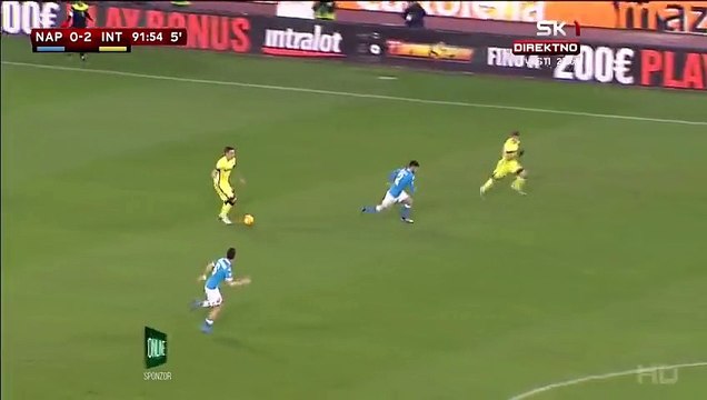 0-2 Adem Ljajiu0107 Goal Italy Coppa Italia Quarterfinal - 19.01.2016, SSC Napoli 0-2 Inter Milano
